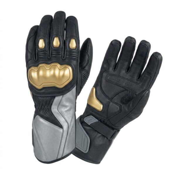 MG-450 Leather Motorcycle Riding Gloves