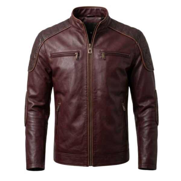 MG-454 Motorcycle Leather Riding Jacket